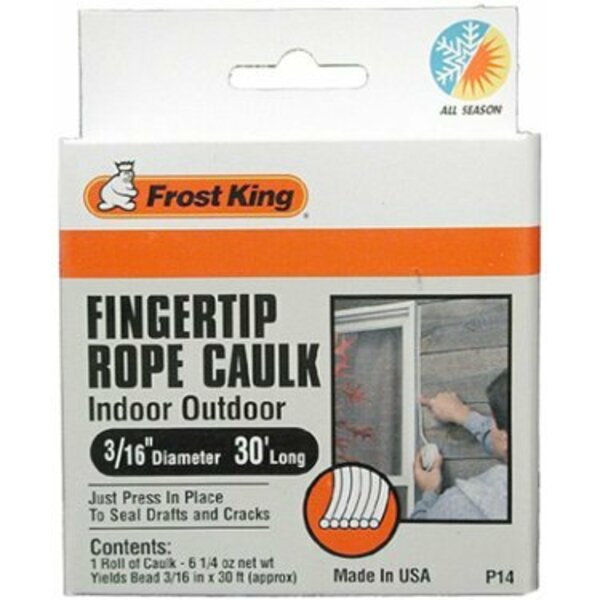 Thermwell/Frostking Products CAULK BOX 90FT GRAY ROPE P24H